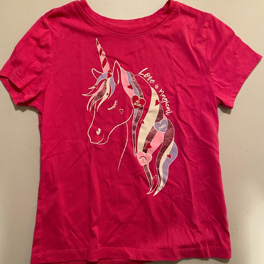 Wonder Nation Pink Unicorn Tee